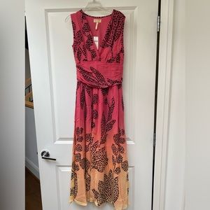 NWT Anthropologie silk maxi dress.